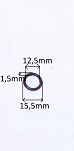 Oring  12,50 mm x 1,50 mm wybieraka skrz. 126p VMQ - 2