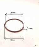 Oring  35,00 mm x 1,50 mm NBR - 2