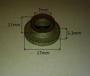 Podkładka stal.  7,0 x 17,0 x 5,3 126p Fiat - 2
