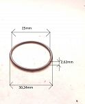 Oring  25,00 mm x 2,62 mm - 2
