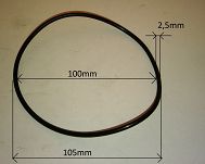 Oring 100,00 mm x 2,50 mm - 2