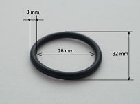Oring  26,00 mm x 3,00 mm NBR - 2