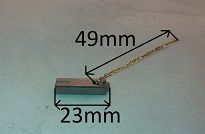 Szczotka   5,0 x 8,0 x 23,2 węglowa BX 201 - 2