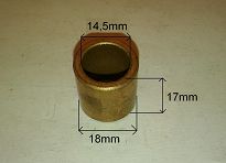 Tulejka rozr. 14,52 mm x 18,00 mm x 17,00 mm AS - 2