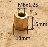Nakrętka  M  8 x 1,25 długa 126p, PN Caro - 2