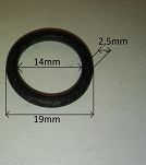 Oring  14,00 mm x 2,50 mm VMQ - 2
