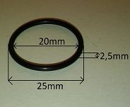 Oring  20,00 mm x 2,50 mm VMQ - 2
