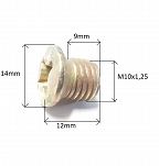 Śruba M 10 x 1,25 x  9 łeb stożkowy 126p ST - 2