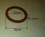Uszczelka korka spustu oleju CC 700 Morpak - 2