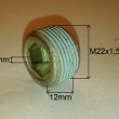 Korek spustu oleju M22 x 1,5 L=12 mm Fiat - 2