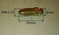 Odpowietrznik M8 x 1,25 x 25 126p, FSO, PN FSM - 2
