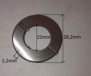 Podkładka sworznia zwrotnicy 3,2 mm 126p  - 2