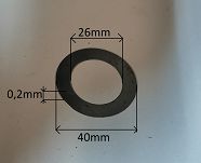 Podkładka dystansowa 26,0 x 40,0 x 0,20 Żuk, Nysa - 2
