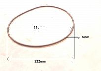 Oring 116,00 mm x 3,00 mm VMQ - 2