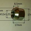 Nakrętka koła 12 x 1,25 kl. 17 stożek Matiz Daewoo - 2