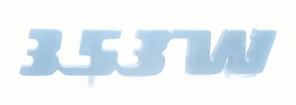 Emblemat "353 W" tył Wartburg 353