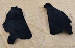 Wykładzina nadkola tył kpl. CC, SC Fiat