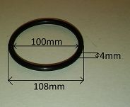 Oring 100,00 mm x 4,00 mm FKM - 2