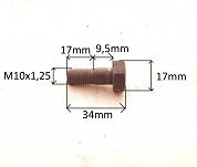 Śruba M 10 x 1,25 x 34  10,9 FSO - 2