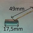 Szczotka   4,0 x 6,0 x 17,5 węglowa BX213 AS - 2