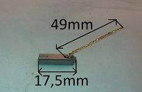 Szczotka   4,0 x 6,0 x 17,5 węglowa BX213 AS - 2