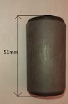 Tuleja metal. - gum. resora, obejmy zwrotnicy 126p - 2