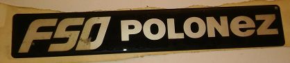 Emblemat "FSO Polonez" PN