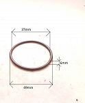Oring  37,00 mm x 6,00 mm NBR - 2