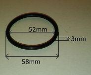 Oring  52,00 mm x 3,00 mm - 2