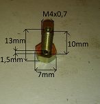 Śruba M   4x   10 linki ssania 126p, FSO - 2