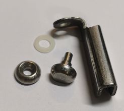 Zawias szyby obrotowej z nitem i uszcz. P 126p