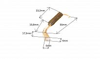 Szczotka   4,0 x 6,0 x 17,5 węglowa BX220 - 2