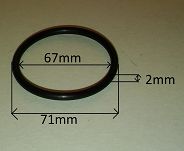 Oring  67,00 mm x 2,00 mm - 2