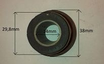 Tuleja metal. - gum. wahacza przód 126p - 2