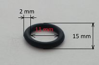 Oring  11,00 mm x 2,00 mm VMQ - 2