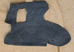 Wykładzina nadkola tył L CC, SC Fiat