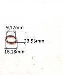 Oring    9,12 mm x 3,53 mm FPM - 2
