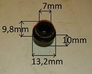 Uszczelniacz zaworu 7,0 x 9,8 / 13,2 x 10,0  - 2
