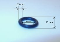 Oring    8,00 mm x 2,50 mm NBR - 2