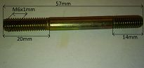 Szpilka   M  6 x 14 / 20 / 57 Fiat 126p - 2