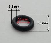 Oring  11,00 mm x 3,50 mm NBR - 2