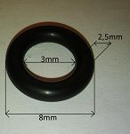 Oring    3,00 mm x 2,50 mm - 2