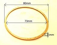 Podkładka dystansowa tylnego mostu 1,25 mm Żuk - 2