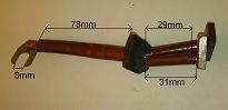 Szczotka   4,5 x 14,0 x 17 miedziana JASX 49-61 - 3