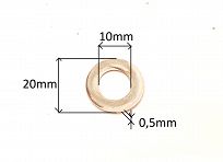 Podkładka stal. 10,0 x 20,0 x 0,5 126p - 2