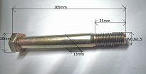 Śruba M 12 x 1,50 x 105 10.9 126p drążka kier. - 2