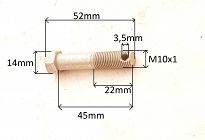 Śruba M 10 x 1,00 x 52  Żuk - 2