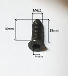 Śruba M   6x   18 szyby odchylanej CC, SC Fiat - 2