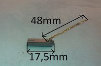 Szczotka   5,0 x 8,0 x 17,5 węglowa BX 210 - 2