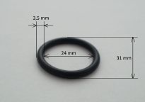 Oring  24,00 mm x 3,50 mm FKM - 2